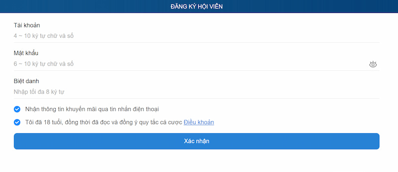 Thabet đăng ký: Cách đăng ký hội viên nhanh dễ 2026 2 Thabet đăng ký trên máy tính