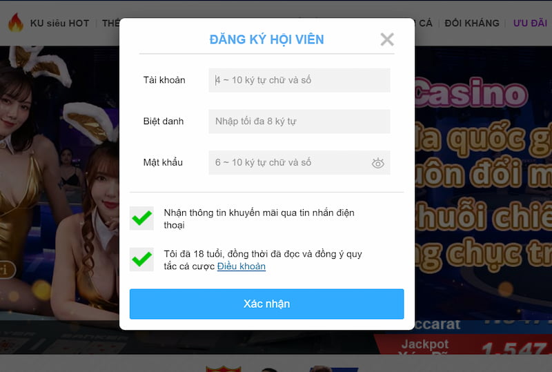 Thabet đăng ký: Cách đăng ký hội viên nhanh dễ 2026 5 Cung cấp thông tin đăng ký một cách trung thực